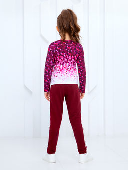 Футболка с длинным рукавом "Вега",бордовый