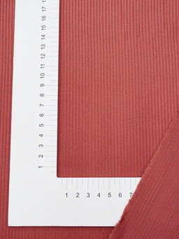 Вельвет цв.Винтажный красно-терракотовый, ш.1.5м, хлопок-100%, 285гр/м.кв - Купава фото 3