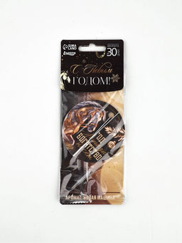 Цена за 3 шт. Ароматизатор бумажный в машину новогодний Год лошади богатство несет, аромат: новая машина