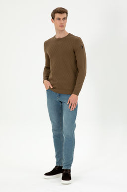 Мужской свитер цвета хаки Неожиданная скидка в корзине - U.s. polo assn фото 4