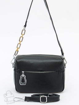 Сумка женская кожаная 2044-9NN black Natale Navetta