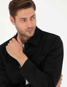 Siyah Regular Fit G_mlek Ceket - Pierre cardin фото 2