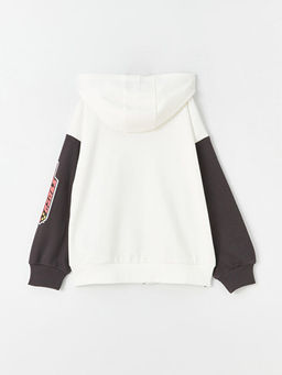 Kap??onlu Powerpuff Girls Bask?l? Uzun Kollu K?z ?ocuk Fermuarl? Sweatshirt - Waikiki фото 3
