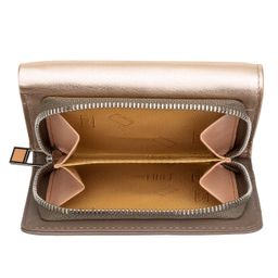 Итальянский кожаный кошелек DuDu серии Pemba | золотистый - Dudubags фото 4