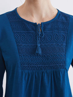 Ba?lamal? Yaka Nak??l? Bluz