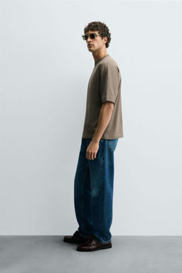 WASHED HEAVYWEIGHT T-SHIRT - Zara фото 4