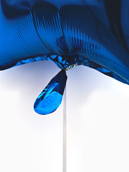 Цена за 2 шт. Воздушные шары фольгированные 18" "Звезда" цвет синий, набор 5 штук