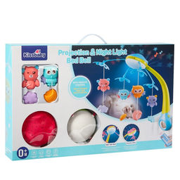 Мобиль музыкальный на кроватку «Яркие птички», с ночником + пульт, цвет МИКС