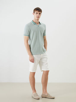 Polo Yaka Desenli Erkek Ti??rt