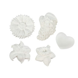 Заготовка для декорирования Love2art ВА-10 Набор заготовок для декорирования гипс 21 х 16 х 2 см 5 шт Цветы  фото 3