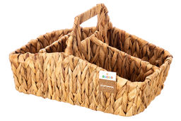 Корзина плетеная 30,5*19,5*17,5 см с ручкой, с 4-мя секциями, водный гиацинт - Elan gallery фото 12