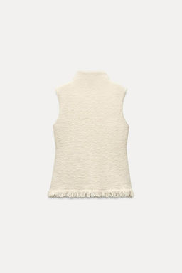 FRINGED KNIT TOP - Zara фото 7