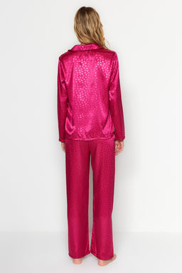 Beyaz Zebra Desenli Saten Dokuma Pijama Tak?m? THMAW24PT00001 - Trendyolmilla фото 22