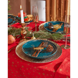 Скатерть новогодняя «Этель» Gold stars 149×180+/- 3 см, 100% хлопок, 190 г/м²