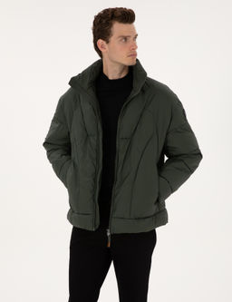 Koyu Haki Oversize Mont