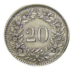 20 раппенов 1943 года Швейцария