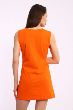 Ночная сорочка женская из кулирки Машенька оранжевый - Амадэль фото 4