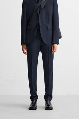 100% WOOL SUIT TROUSERS - Zara фото 10