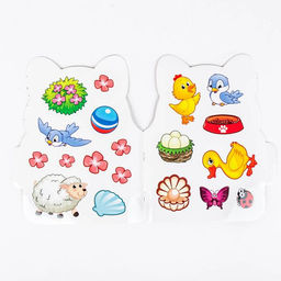 Раскраски с наклейками набор, 4 шт. по 16 стр.