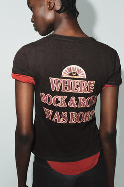 ELVIS SHORT SLEEVE T-SHIRT - Zara фото 12