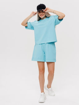 Костюм женский К-205 (футер с лайкрой) Оливковая