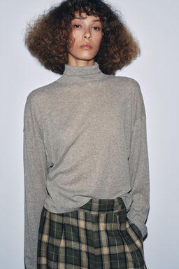 HIGH NECK T-SHIRT - Zara фото 2
