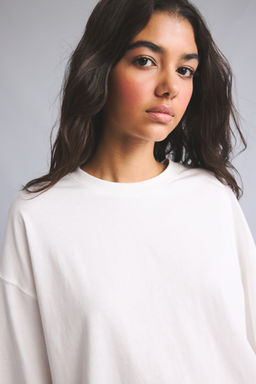 %100 Pamuk Loose Fit K_sa Kollu Ti__rt - Defacto фото 4