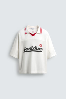 RETRO FOOTBALL PRINT POLO SHIRT - Zara фото 7