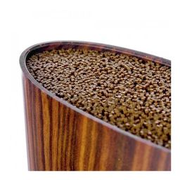 Подставка для ножей овальная Walmer Wood, цвет темное дерево  фото 3