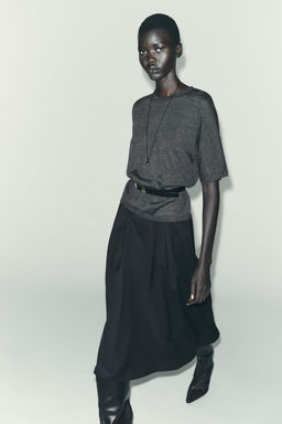 LAYERED MIDI SKIRT - Zara фото 5