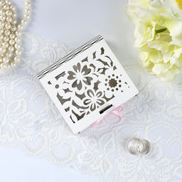 Шкатулка под кольца Цветочная, белая, 10х9,5х2,6 см - Simaland фото 2
