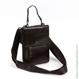 Мужская кожаная сумка-портмоне 2019949А К215 Кофе