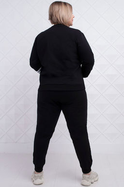 Арт. 2361 Костюм с брюками женский 50-58 (5 шт) Цвет:верх-черный,низ-черный - Калинка фото 5