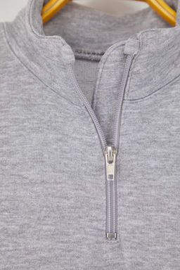 Lacivert Pamuklu Duz/Basic Dik Yaka Regular Orme Erkek Cocuk Sweatshirt TKDAW26SW00008 - Trendyolmilla фото 7