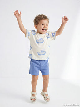 Bisiklet Yaka Erkek Bebek Ti??rt ve ?ort