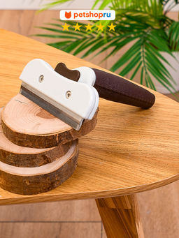 ВВА Дешеддер для собак и кошек с прорезиненной ручкой 15*11 см. PS3982