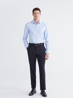 Slim Fit ?izgili Erkek G?mlek