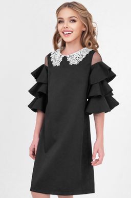 Школьное платье с добавлением вискозы для девочки Happyfox