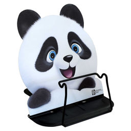 Подставка для книг и учебников Феникс+, арт.72647/ 40 ПАНДА (17,3х16,8x15,5 см, черный металл, колич
