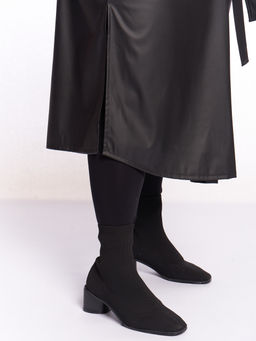 Кожаное пальто PL39309BLK01 - Артесса фото 7