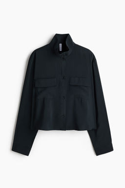 Camisa en mezcla de viscosa con cuello elevado - H&m фото 2