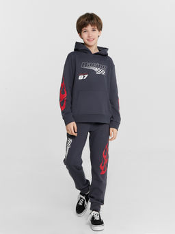 Комплект для мальчиков серый с принтом и надписью Racing - Mark formelle фото 2