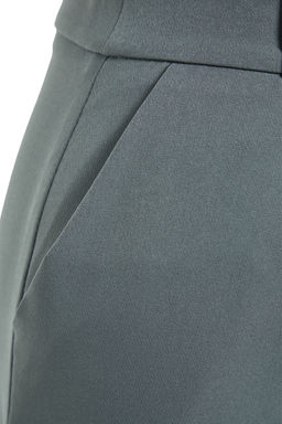 TRENDYOLMLLA Ekru Yksek Bel Wide Leg/Geni Paa Pilili Dokuma Pantolon TWOAW21PL0076 - Trendyolmilla фото 7