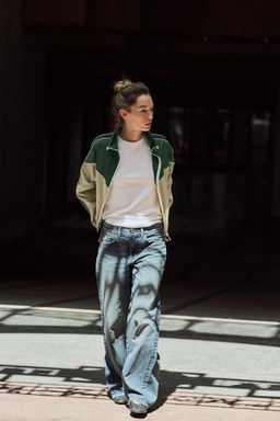 COLOUR BLOCK SHORT JACKET