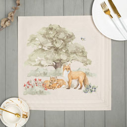 Набор салфеток Этель Forest landscape 40х40 см - 4 шт, 100% хлопок, саржа 190 г/м2  фото 2