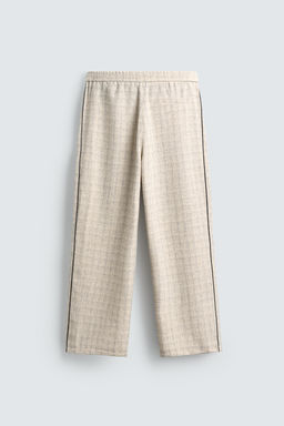 PANTAL?N JOGGER ESTRUCTURA BANDA CONTRASTE / Crudo - Zara фото 8