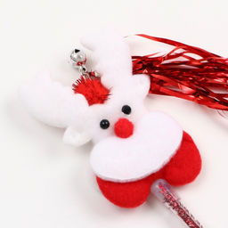 Дразнилка для кошек с бубенчиком Новогодний заяц, 30 см - Пижон фото 7