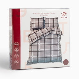 Постельное бельё Этель евро Атлантик, 200х217, 220х240, 70х70-2 шт, бязь, 125 г/м2  фото 12