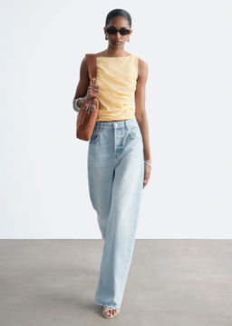 Top texturizado con cuello barco - H&m фото 3