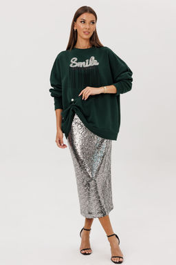 Джемпер Lars Style 1119/1 темный изумруд